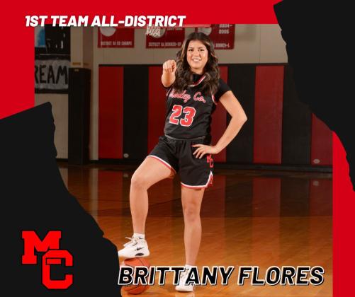 BRITTANY FLORES, 1ST TEAM ALL DISTRICT