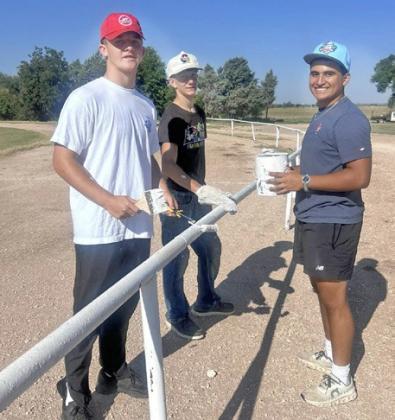 VALLEY CLEANUP DAY Patriot students, athletes and parents rallied together on Saturday, Aug. 23, to ready the field for the season with a fresh coat of paint and other minor improvements. | COURTESY PHOTOS