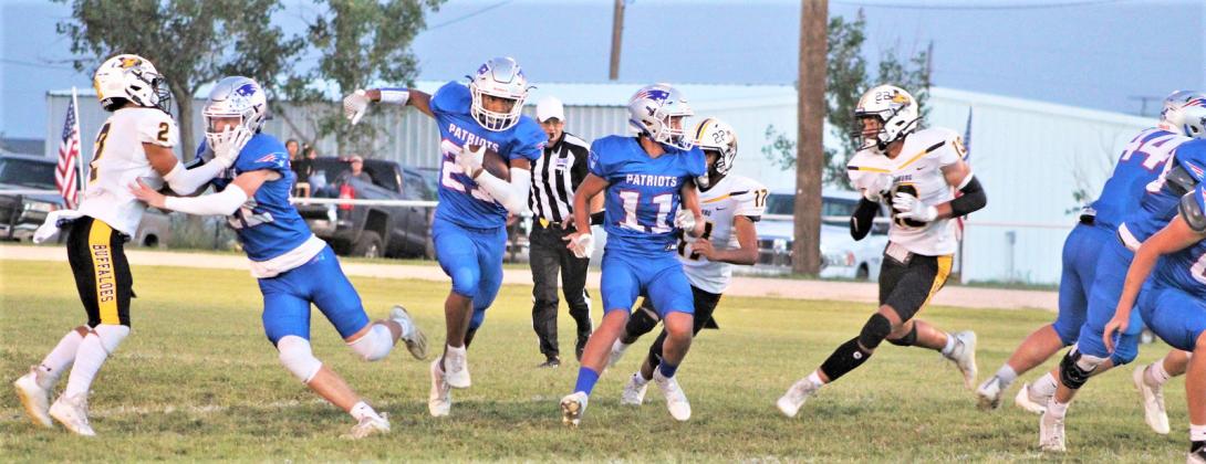 VALLEY WINS The Valley Patriots defeated the Petersburg Buffaloes 78-33 before a home town Homecoming crowd Friday night. | COURTESY PHOTO