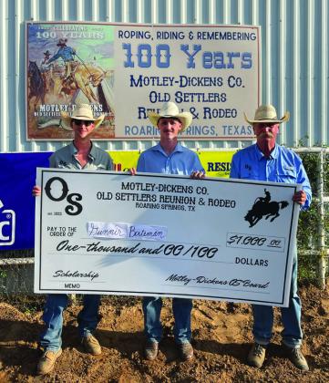 DICKENS CO. SCHOLARSHIP WINNER — GUNNIR BATEMAN