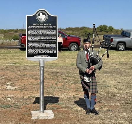 Matador dedicates replacement for tornado-destroyed historic marker