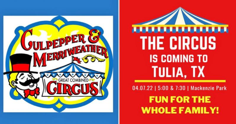 Circus coming to Tulia April 7