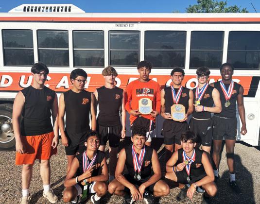 Paducah boys varsity track district runners-up last week