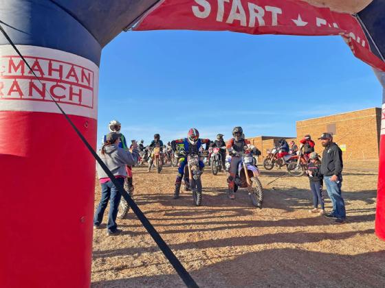 START YOUR ENGINES The Caprock Canyons National Enduro races, shown here from 2021 for adult riders (Sunday) and youth (Saturday) will start off at the Bob Wills Center in Turkey. | CAPROCK COURIER