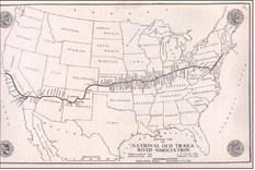 THE NATIONAL OLDTRAILS ROAD, a precursor to Route 66 from 1912 to 1926, followed the course of the National Road in the east and railroads and Indian trails in the west for more than 3,000 miles coast to coast. | WIKIPEDIA