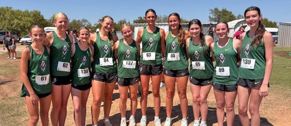 VARSITY GIRLS WIN the cross country meet in Munday on Wednesday, Sept. 3 at the Lake Creek Golf Course. | COURTESY PHOTO
