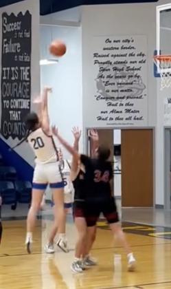 TOURNEYWIN TheValley girls basketball team went 4-0 last week at the Spur tournament, with 4 wins for 4 games. The Lady Patriots defeated Slaton, Lamesa, Lubbock Roosevelt and Spur. Shown isTrinity Schlueter. | COURTESY PHOTO