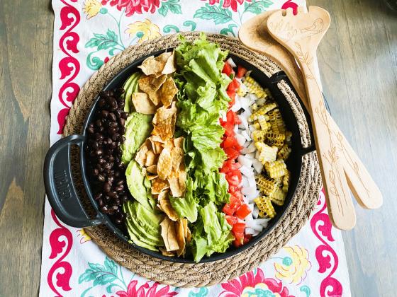 COBB-LING A SALAD TOGETHER with traditional and taco ingredients makes a fresh take on this popular luncheon dish. | ANGELINA LaRUE PHOTO