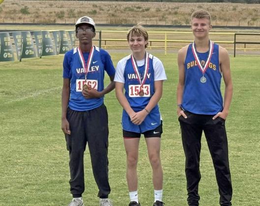 MICAHFERRELANDDYLANFRY are Regional bound after placing in the top ten at their district cross country meet in Guthrie Oct. 8. | COURTESY PHOTO