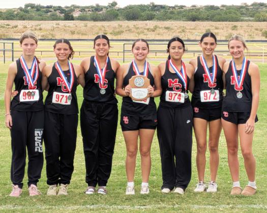 THE LADY MATADORS are Regional bound after placing second as a team at their district cross country meet in Guthrie Oct. 8. | COURTESY PHOTO