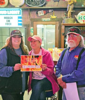Briscoe Co. Chili Cook-Off Winners