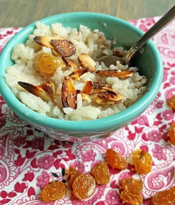 COCONUT MILK provides the healthy liquid in this sweet rice pudding. | ANGELINA LARUE PHOTO