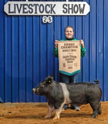 SWINE GRAND CHAMPION MCKINLEY MOORE