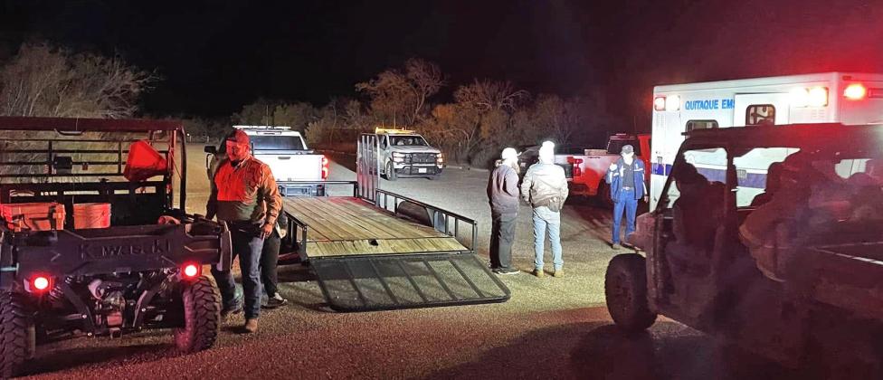 MULTIPLE RESOURCES WERE INVOLVED in December 8’s late-night rescue at Caprock Canyons State Park. | COURTESY PHOTO