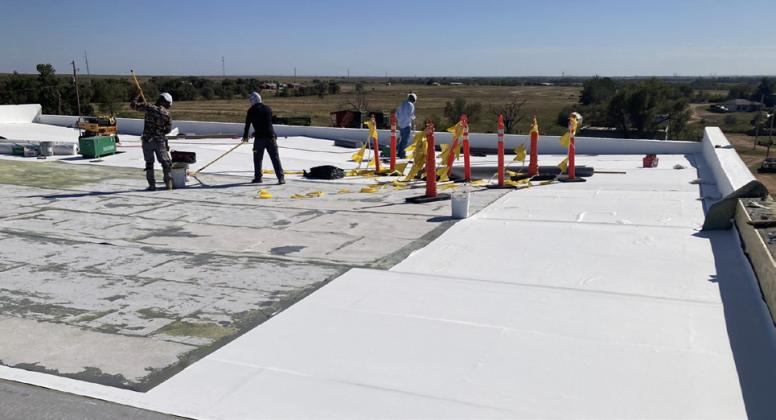 Turkey’s Bob Wills Center gets new roof