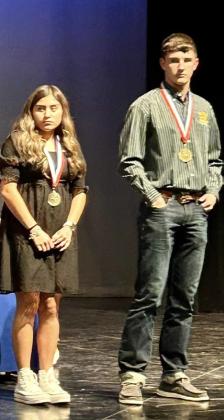 GUTHRIE OAP HONORS The Guthrie cast and crew of “The Beggar’s Opera” competed at the District One Act play at Spur last Thursday, and won first place and advanced to bi-district. | COURTESY PHOTO