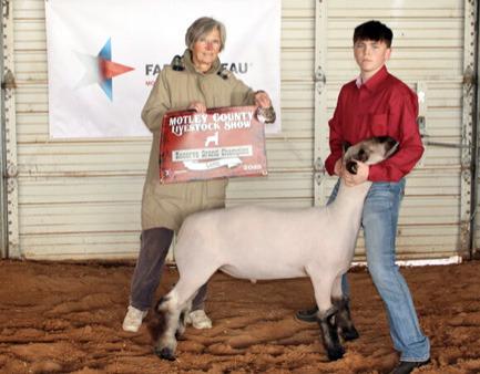 RESERVE GRAND CHAMPION LAMB BLAIZE BAXTER