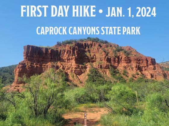 A NEW YEAR’S TRADITION Since 2010 Texas State Parks across the state have been encouraging Texans to get outside and start their new year with a healthy hike. Caprock Canyons State Park is participating in that tradition with a First Day Hike Monday, Jan. 1, 2024. | COURTESY PHOTO