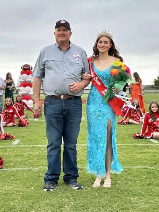 2025 HOMECOMING QUEEN Senior Aubrey Francis was crowned the 2025 Homecoming Queen during the Homecoming festivities in Silverton Friday night. | COURTESY PHOTO