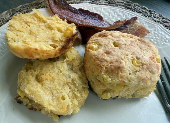 BISCUITS MADEWITH CORNMEAL turned out to be very good—and would make a great bread to serve this fall with chili, stew, or a bowl of beans. | ANGELINA LaRUE PHOTO