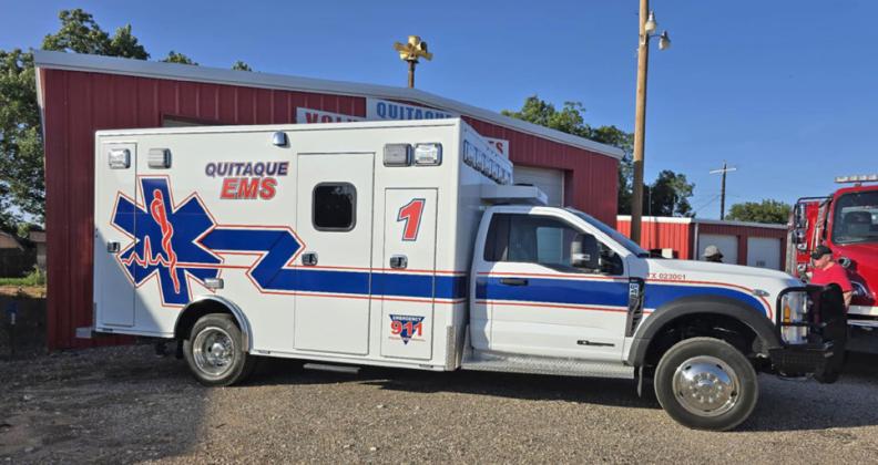 City of Quitaque takes delivery of new ambulance and fire truck