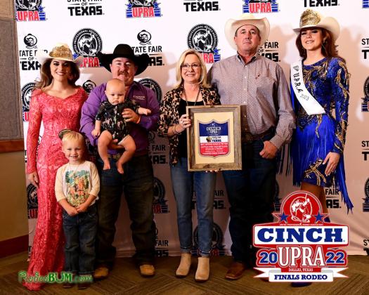 NOTTHEIRFIRSTRODEO This year the Cottle-King Old Settlers Reunion&amp;amp;RodeowasnamedMostImprovedRodeooftheYear by the United Professional Rodeo Association, the second time they’vebeenrecognizedassuch.DanaWrightandFrankWright were on hand at the State Fair of Texas last month to receive the award. | COURTESY PHOTO