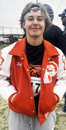 Congratulations go to Paducah’sTalon Blount on winning Regional discus, with a throw of 112’11”. | COURTESY PHOTO