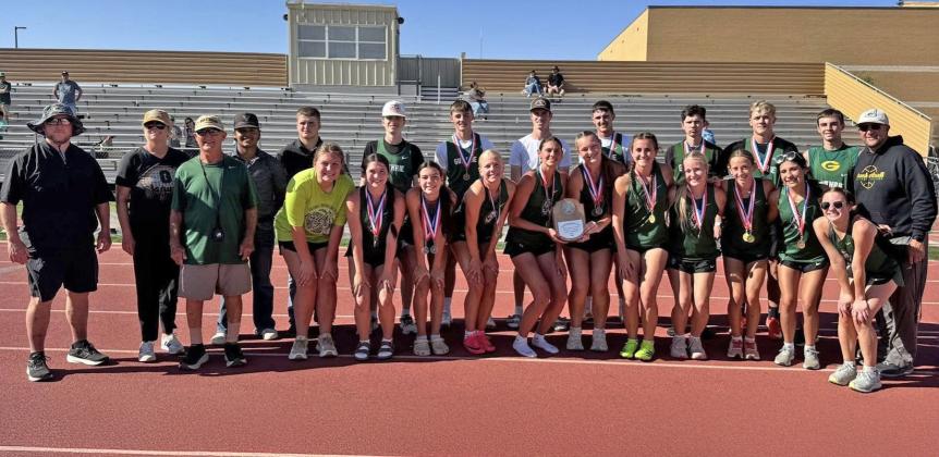 GUTHRIE TRACK HONORS Congratulations go to the Guthrie Lady Jags track and field team who won the area meet last week with 142 points.They advanced numerous athletes to the regional meet which will be held May 1-2 at South Plains College in Levelland. | COURTESY PHOTOS