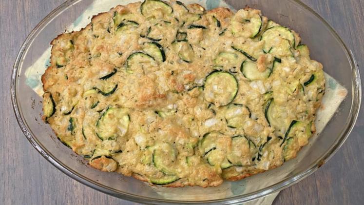 TEENY ZUCCHINI For this recipe, use smaller, tender zucchini, sliced ver thin. | ANGELINA LARUE