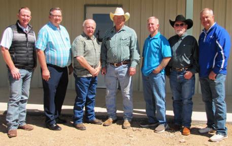FOOD ACROSS THREE COUNTIES Community and church representatives from Briscoe, Floyd, and southern Hall Counties took part in the unveiling of the new Tri-County Meals building in Quitaque May 1. | COURTESY PHOTO