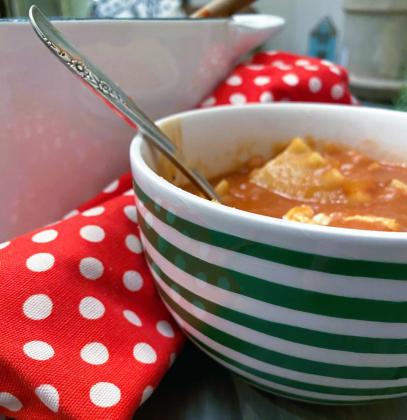 NOODLES AND BEANS are at the heart of this savory soup; add ground beef or Italian sausage for even more protein and flavor. | ANGELINA LaRUE PHOTO