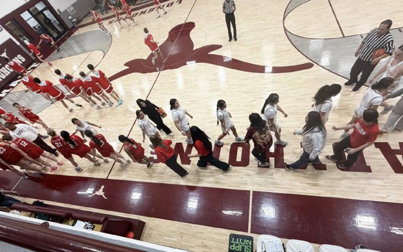 PLAYOFF-BOUND The Silverton Lady Owls girls basketball team is playoff bound. | COURTESY