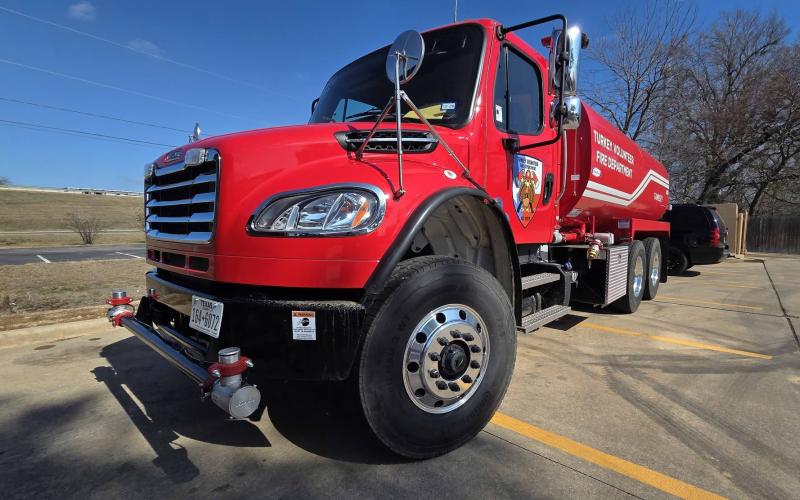 TANKER 1 is on the job in Turkey, Texas, this week, ready to protect life and property. | COURTESY PHOTO
