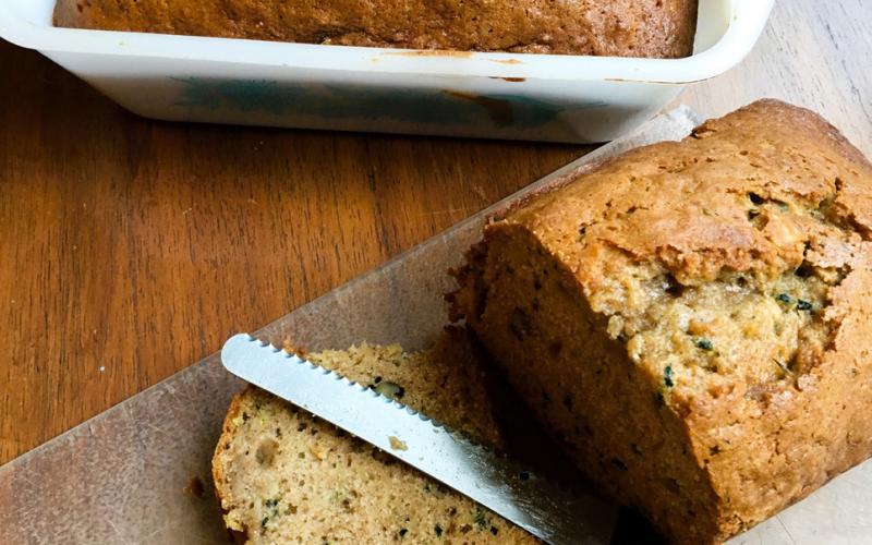 BAKED WITH LOVE During the time my husband was overseas while working for a government defense contract, banana bread was one of the things I baked and sent to him to bring a little bit of“home”into his life. | ANGELINA LaRUE PHOTO