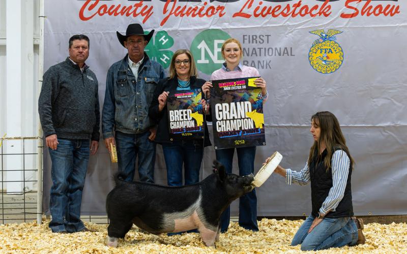 MARKET SWINE GRAND CHAMPION ALLIE PIGG