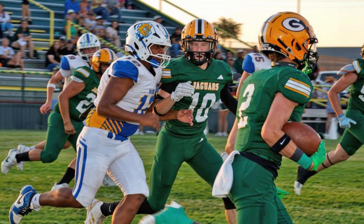 GUTHRIE WINS The Guthrie Jaguars won their homecoming game Sept. 11, defeating the Spur Bulldogs 55-6. The game ended with an interception by Charlie Loob at the beginning of the 4th quarter. | COURTESY PHOTO