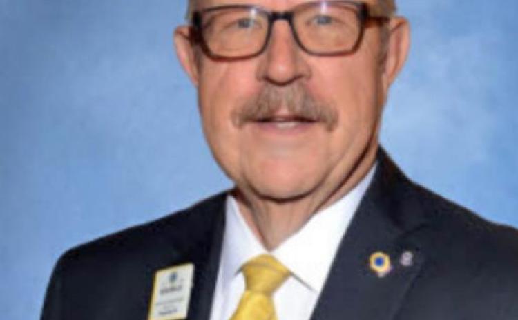 Lions Club District Governor Dr. Ron Miller of Plainview