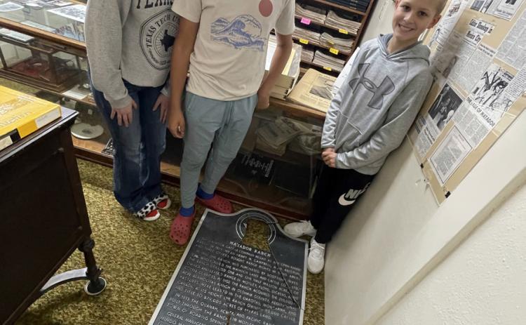 MATADOR YOUNGSTERS benefited from their tour of the Motley County Historical Museum on a Thursday night in November 2023—but so did the museum. | CAPROCK COURIER