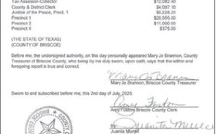 Briscoe commissioners approve Sheriff’s office purchases