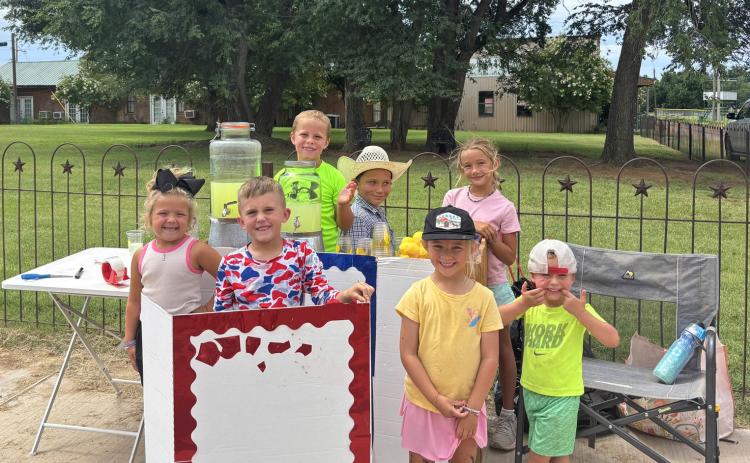 ‘WE WANT A NEW PARK!’ Turkey kiddos turned out Friday, June 27 to do their part in raising funds for their new city park. | COURTESY PHOTO