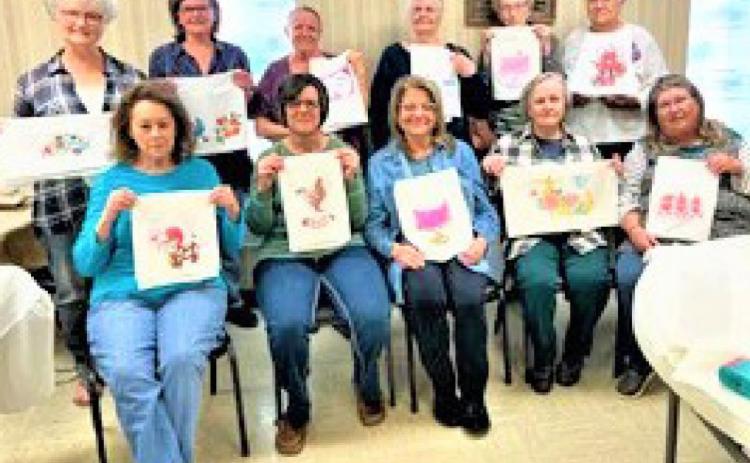 MAKING ART IN MOTLEY The Motley Arts and Crafts group met on Monday, Feb. 7 at the Motley Senior Citizens Center, continuing a 50-year tradition. | COURTESY PHOTO