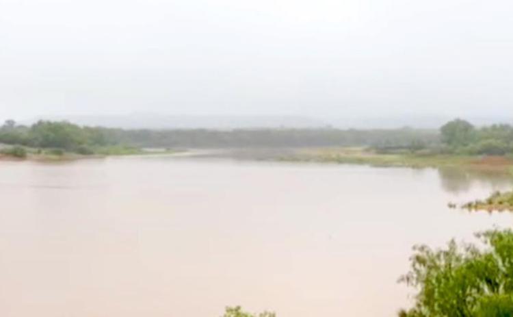 LAKE RISING Caprock Canyons State Park’s Lake Theo rose two feet last week from rains from Tuesday and Wednesday. | COURTESY PHOTO