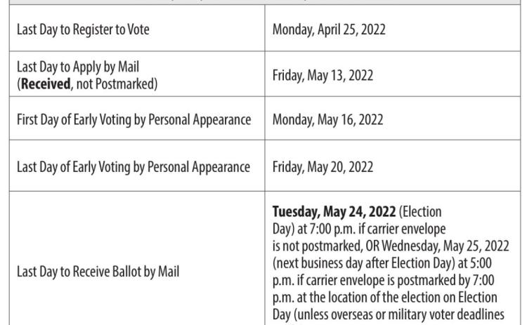 TEXAS SECRETARY OF STATE CALENDAR