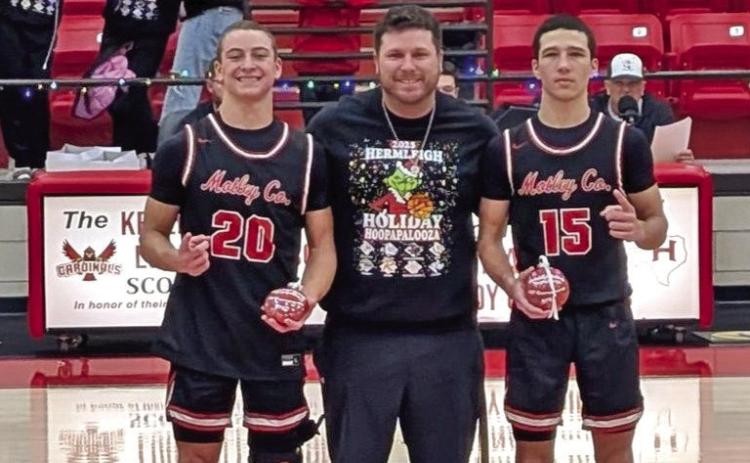 ALL-TOURNAMENT TEAM Culley Lawrence and Paul Johannes were named to the All-Tournament team following the Matadors’ 5-0 tournament streak in Hermleigh over the weekend and remain undefeated for the season. | COURTESY PHOTO