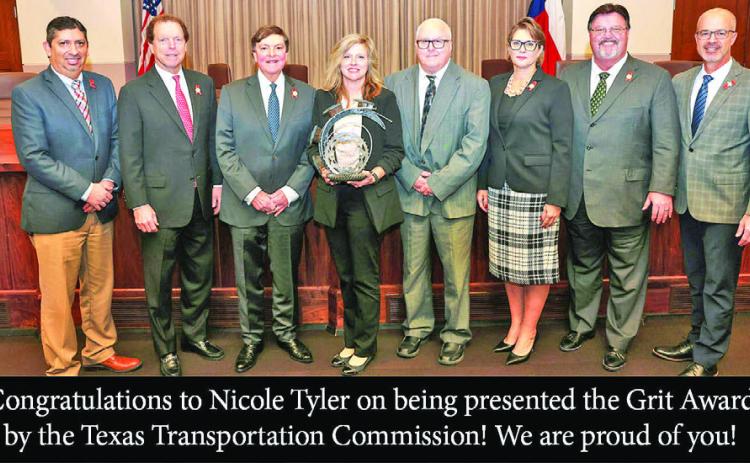 TxDOT Childress District staffer Tyler receives statewide award