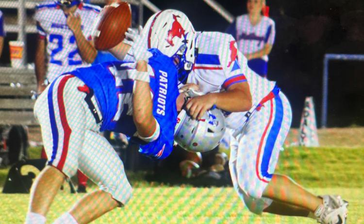 HOCO WIN After playing one of the toughest non-district schedules around, the Valley Patriots roared back into district contention Friday night with a hometown, Homecoming victory over the Claude Mustangs 59-12. | SHADI BUCHANAN PHOTO