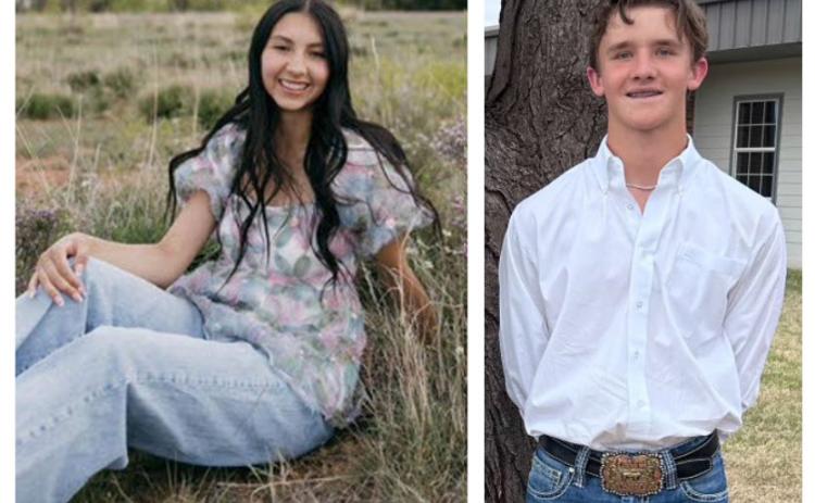 QUEEN AND KING Jayden Bagwell (left) and Carson Tucker will represent their community this year as Bob Wills Day royalty. | COURTESY PHOTO