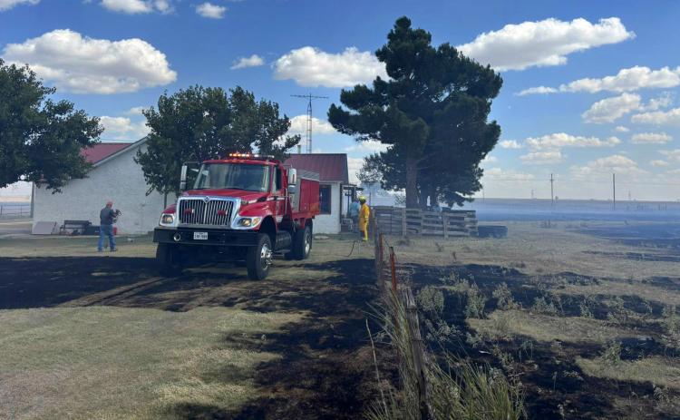 TULE FIRE THREATENS HOME The Silverton VFD, family and friends stopped what they were doing to help defend the home of Molly Forman from the blazes of the Tule Fire on Saturday, Oct 3. | COURTESY PHOTO BY MOLLY FORMAN