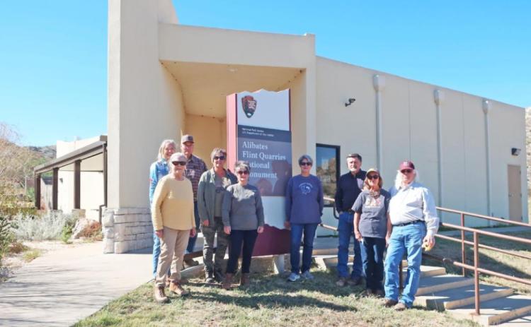 ARCHEOLOGY AMATEURS of the Canyonland Archeological Society from Cottle, Motley and Briscoe counties toured Alibates Flint Quarries National Monument Oct. 16. | CAROL CAMPBELL PHOTO