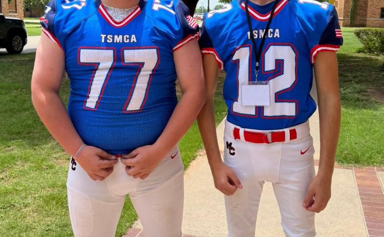 MOTLEY HONORS Congratulations go to Colter Fisk and Brandon Smith, who were selected to play in the Texas Six Man Coaches All-Star football game Saturday night in Wichita Falls for the West team. The West won 71-12. Paul Johannes was also selected for basketball. | COURTESY PHOTOS